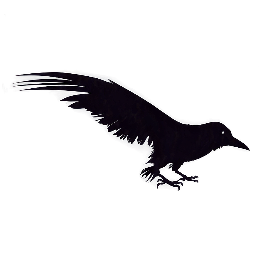 Raven Silhouette PNG ttm PNG with transparent background