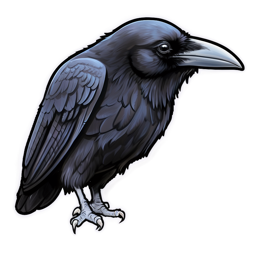 Raven Sketch Png 05062024