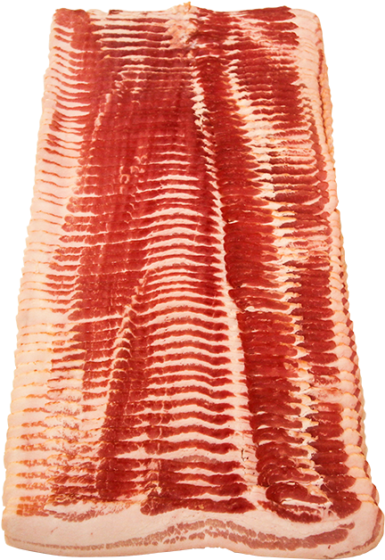 Raw Bacon Slices