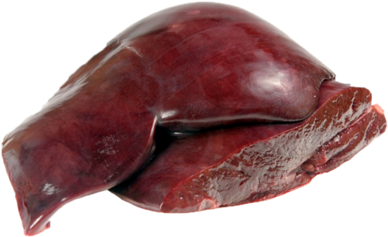 Raw Beef Liveron Transparent Background PNG with transparent background