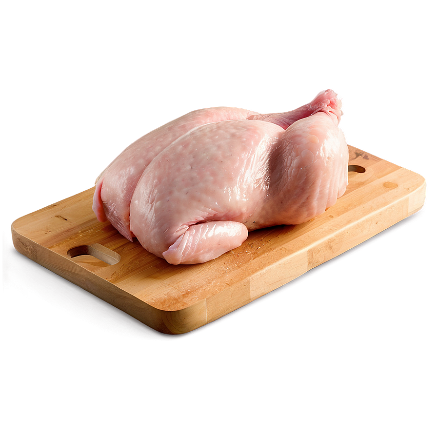 Raw Chicken On Cutting Board Png Rux90