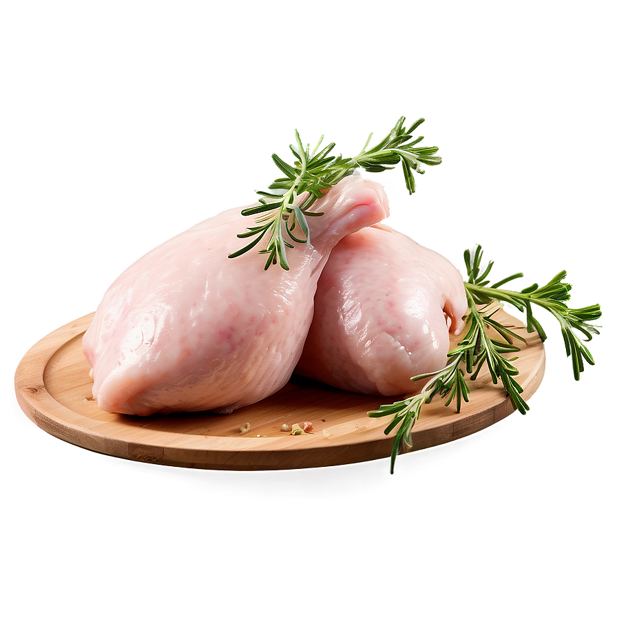 Raw Chicken With Herbs Png Itg