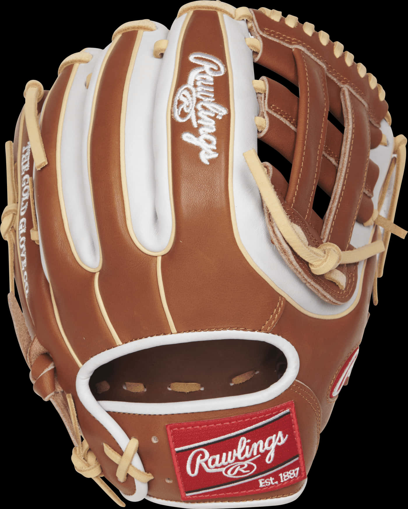 Rawlings Leather Baseball Glove PNG with transparent background