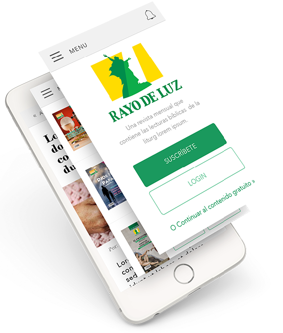 Rayode Luz Mobile Website Display