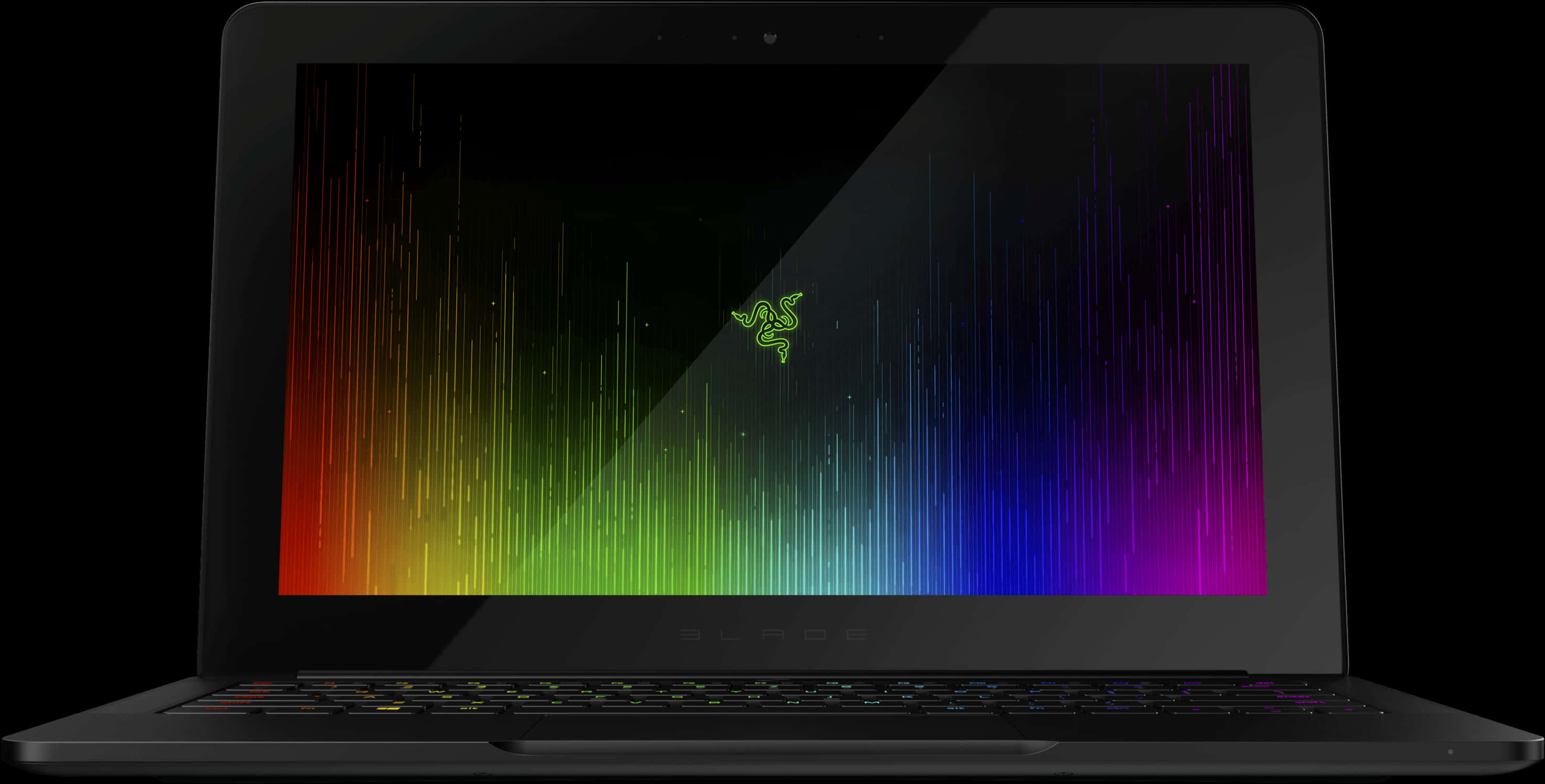 Razer Laptop Rainbow Spectrum PNG with transparent background
