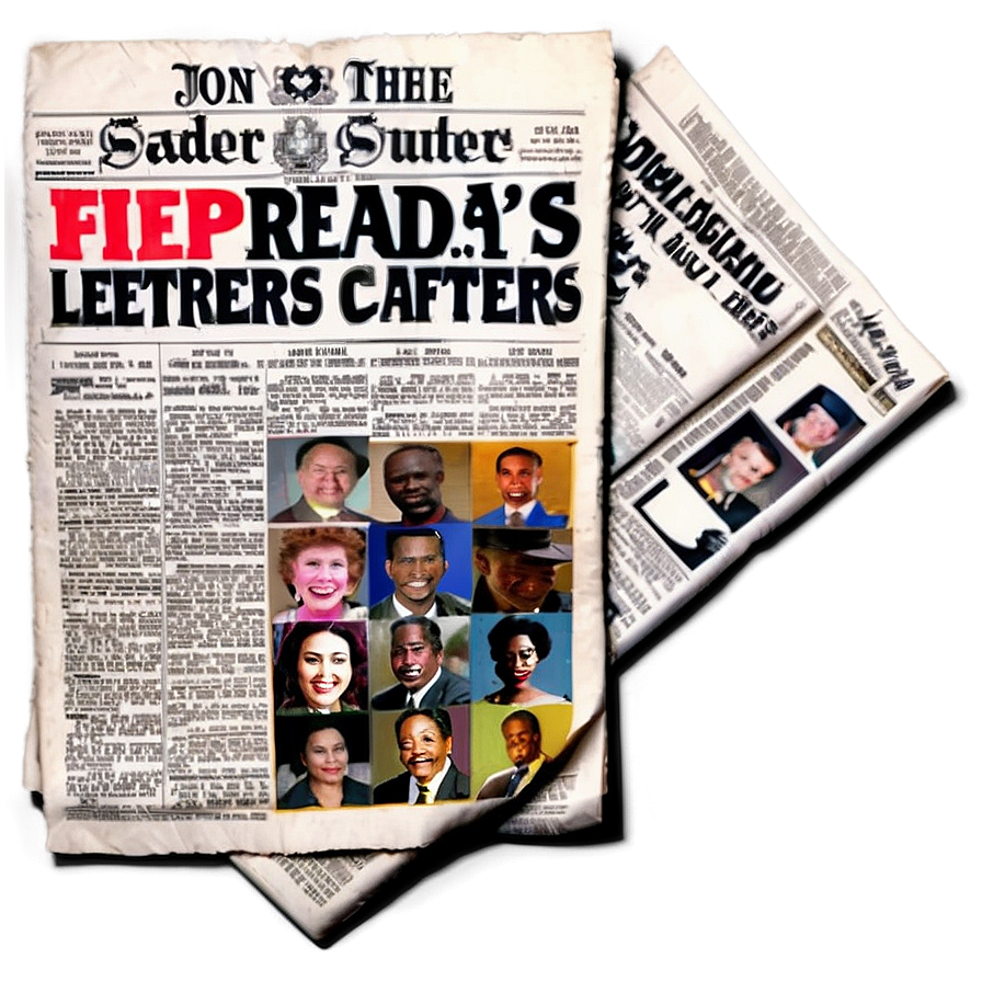 Reader's Letters Newspaper Png Qhs