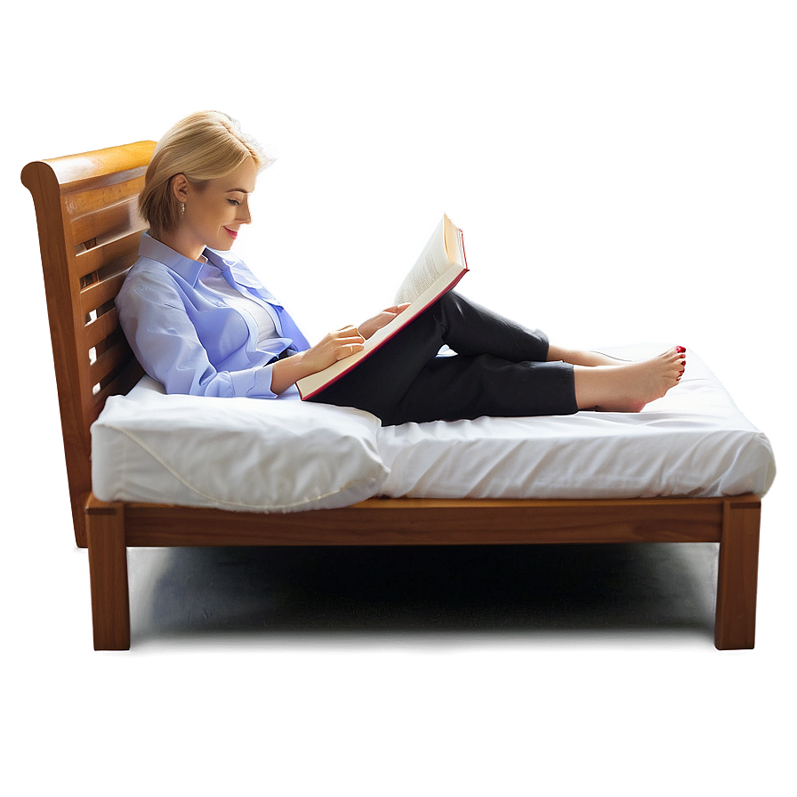 Reading Book In Bed Png Svf