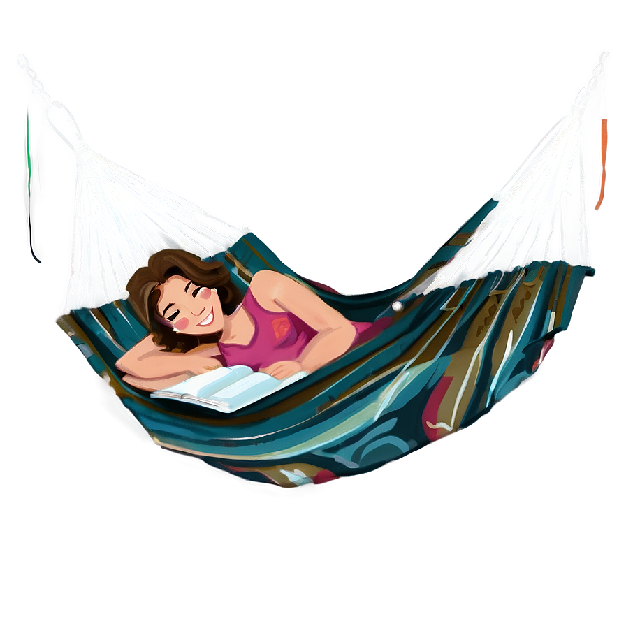 Reading Book In Hammock Png 94