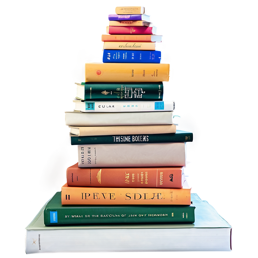 Reading Books Stack Png Ddd11