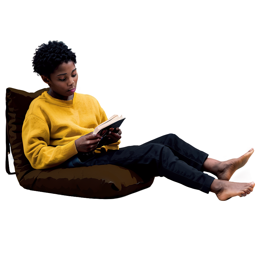 Reading by the Fireplace PNG vho20 PNG with transparent background