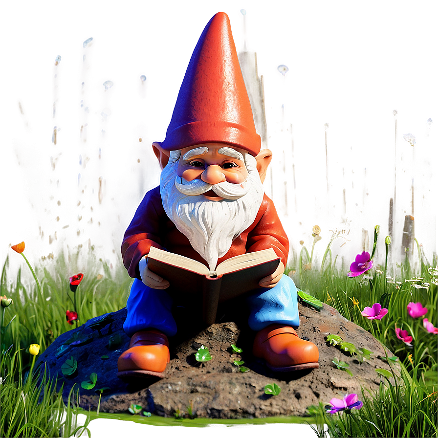 Reading Garden Gnome Png 75