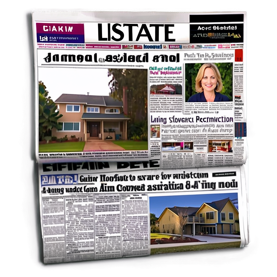 Real Estate Listings Newspaper Png 36