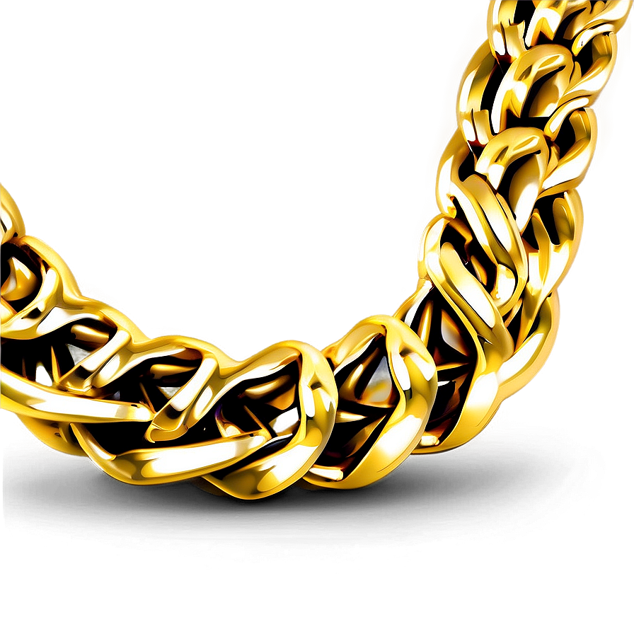 Real Gold Chain Png 05042024