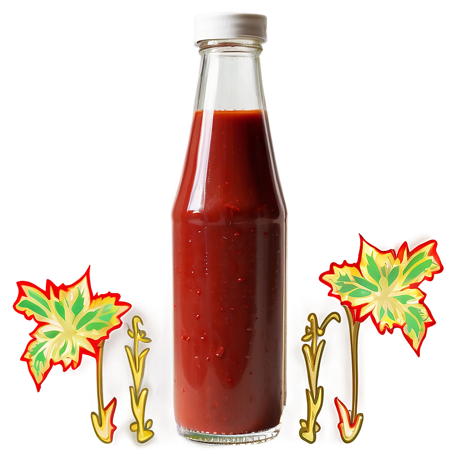 Real Ketchup Bottle Png Bgr32