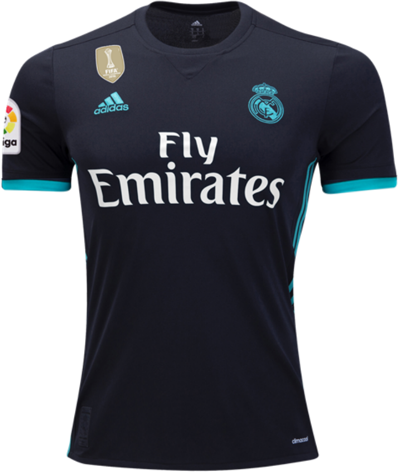 Real Madrid 17/18 Away Jersey - Arsenal, HD Png Download PNG with transparent background