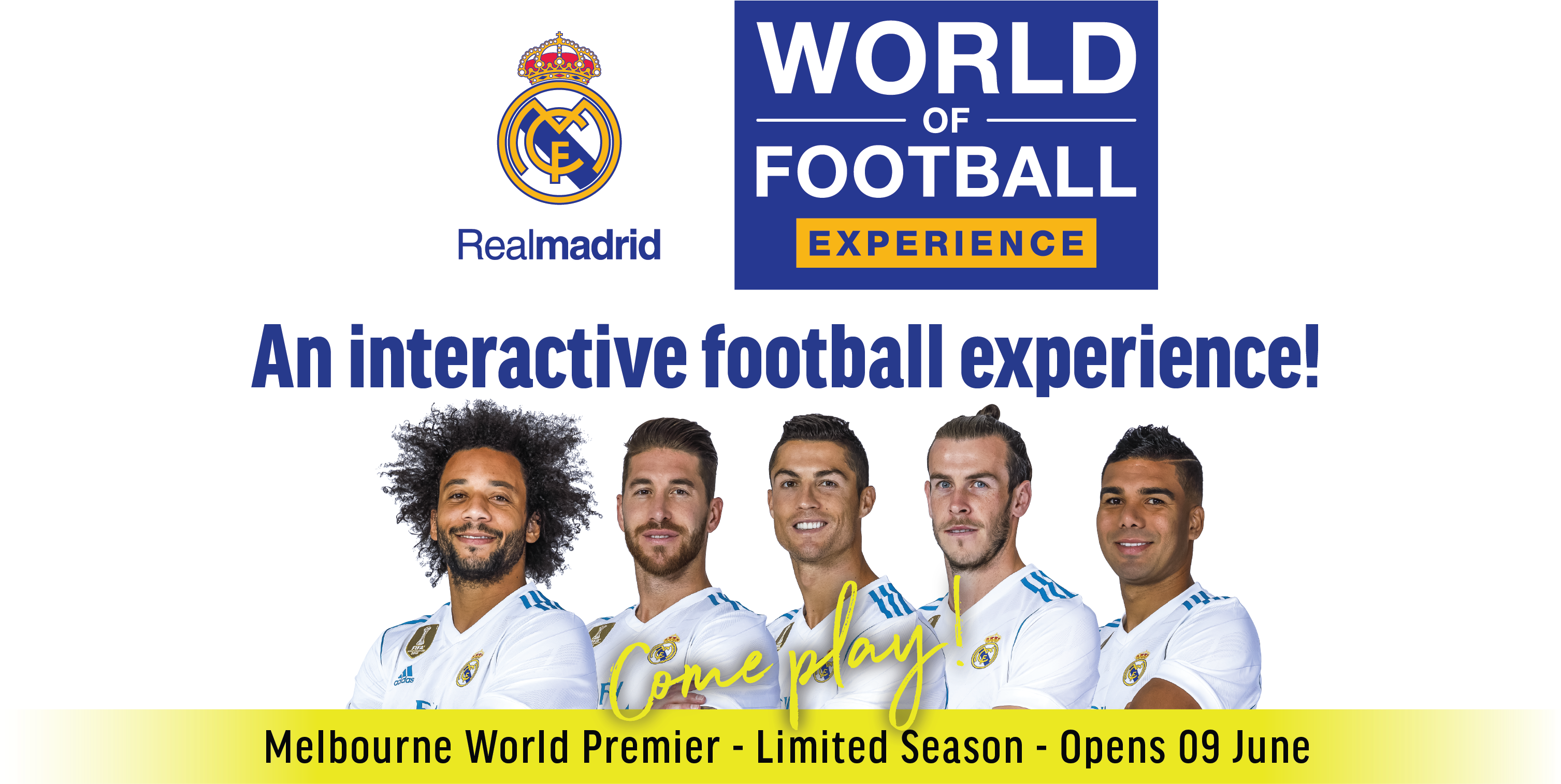 Real Madrid Worldof Football Experience Melbourne Premier PNG with transparent background