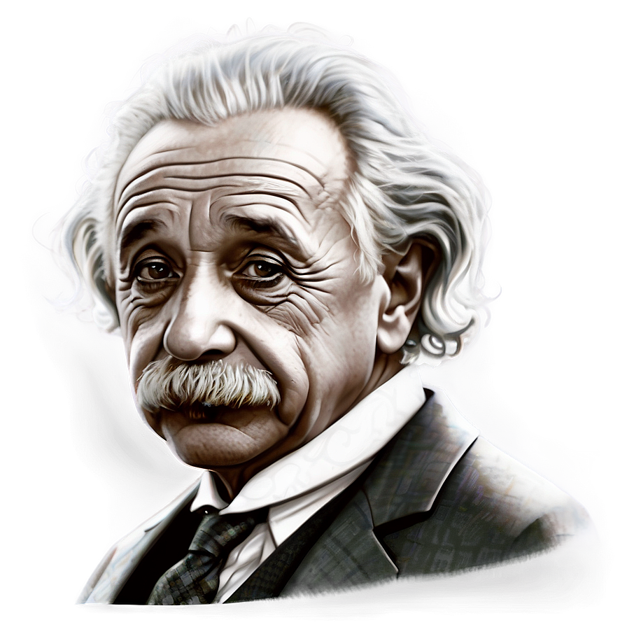 Realistic Albert Einstein Drawing Png Bqx