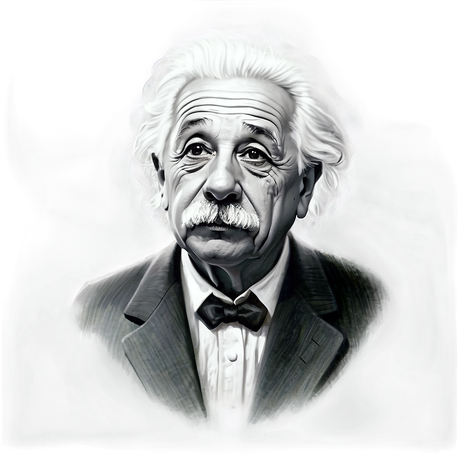 Realistic Albert Einstein Drawing Png Juf