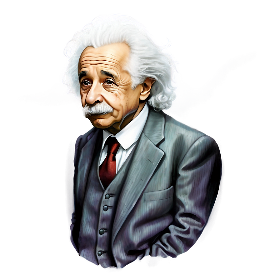 Realistic Albert Einstein Drawing Png Luc