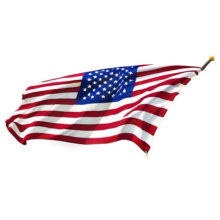 Realistic American Flag Waving PNG rqe90 PNG with transparent background