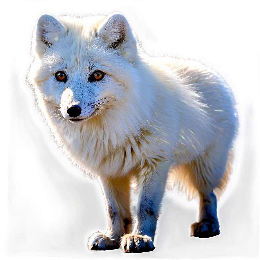 Realistic Arctic Fox Drawing PNG 06232024 PNG with transparent background