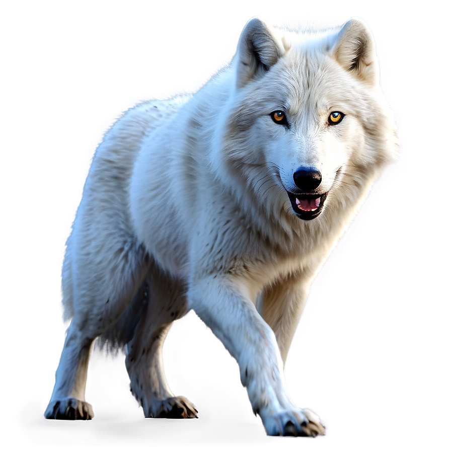 Realistic Arctic Wolf Png 19