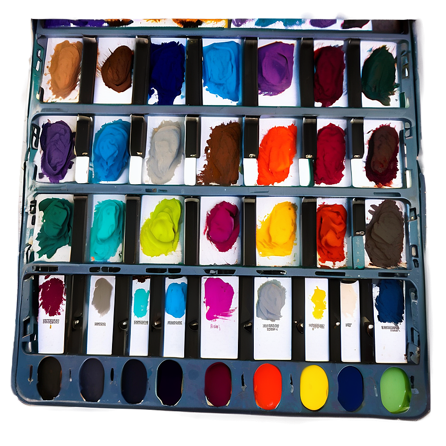 Realistic Art Palette PNG 06212024 PNG image with a transparent background, free high-resolution download