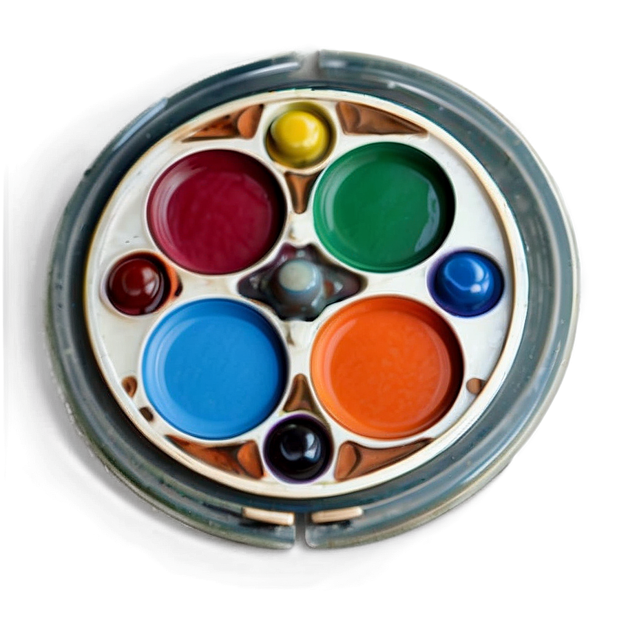 Realistic Art Palette PNG god PNG image with a transparent background, free high-resolution download