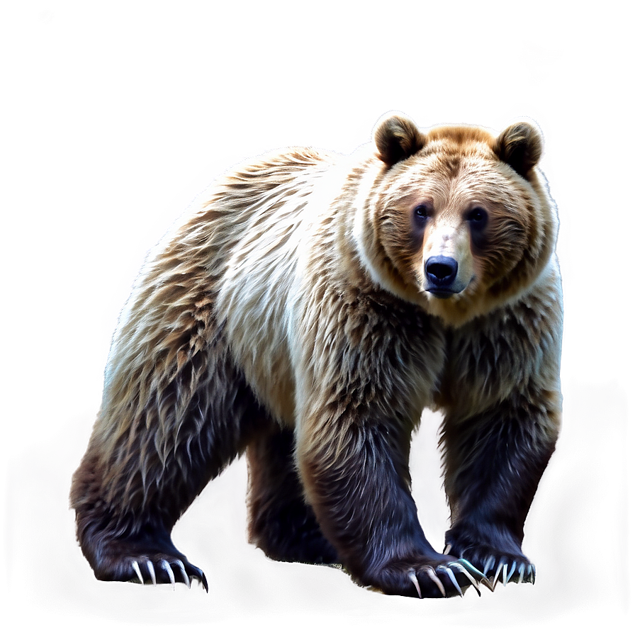 Realistic Bear Drawing Png 05032024