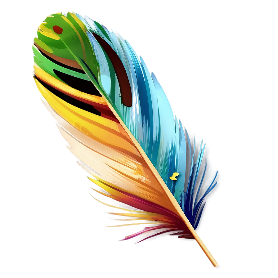 Realistic Bird Feather PNG mjq90 PNG with transparent background