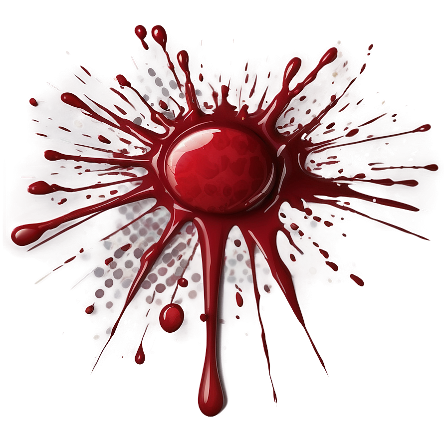 Realistic Blood Splatter Design PNG 65 PNG image with a transparent background, free high-resolution download