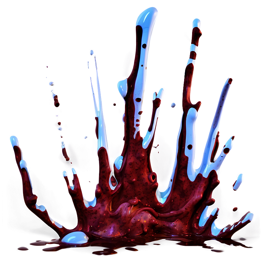 Realistic Blood Splatter PNG 37 PNG image with a transparent background, free high-resolution download