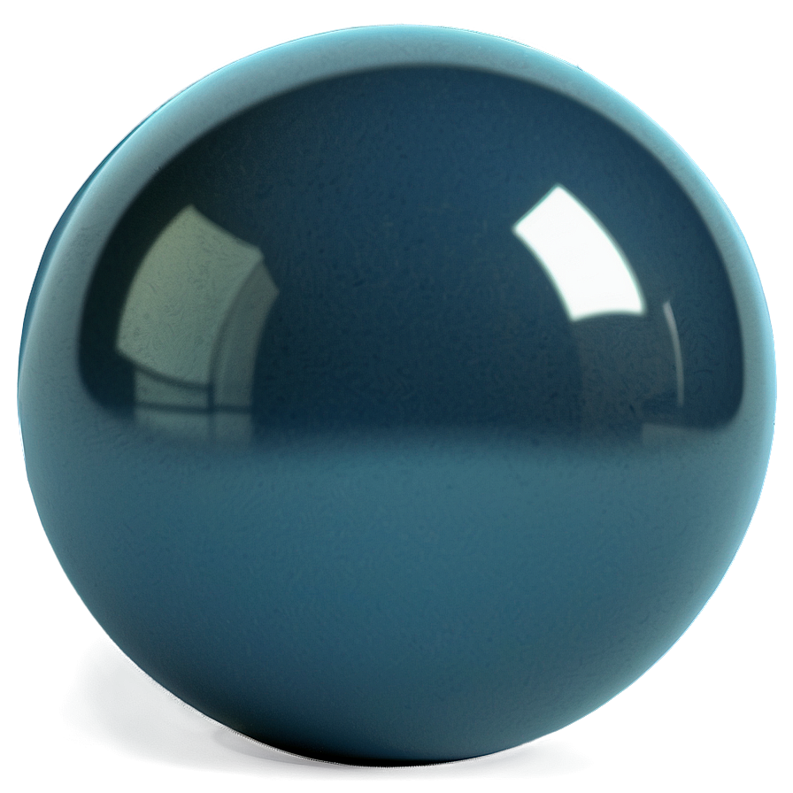 Realistic Blue Ball Png 06132024