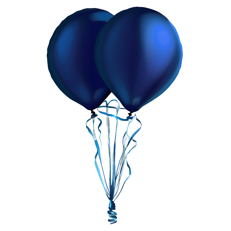 Realistic Blue Balloons Png Gil38