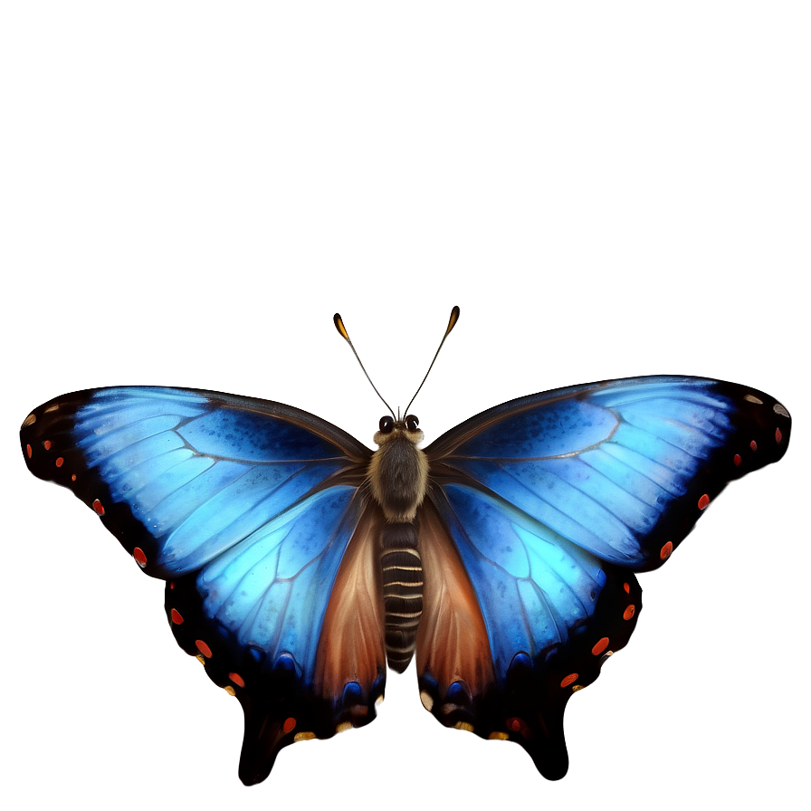 Realistic Blue Butterfly Image PNG 48 PNG with transparent background