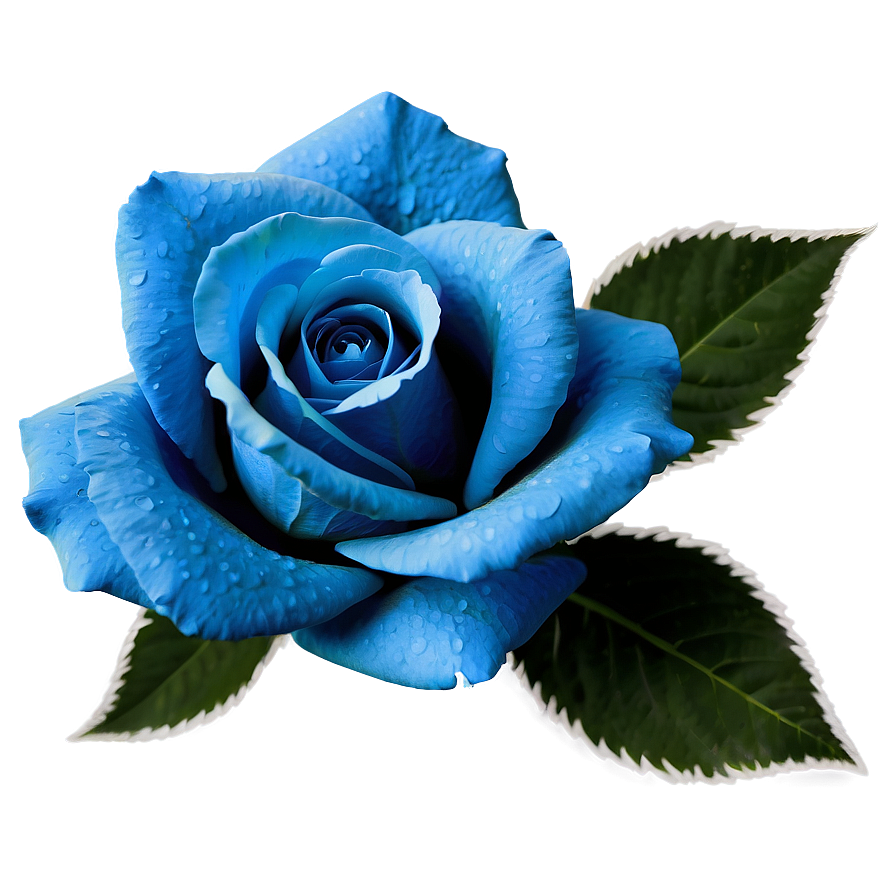 Realistic Blue Rose Png Bdy