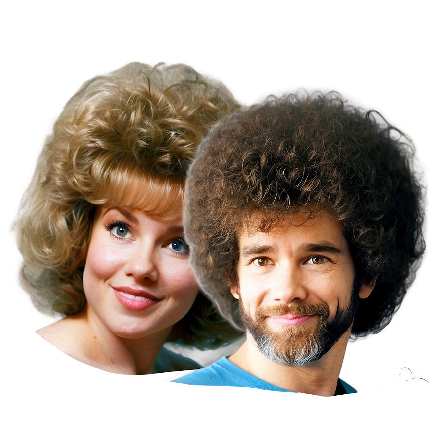 Realistic Bob Ross Hair Png 80