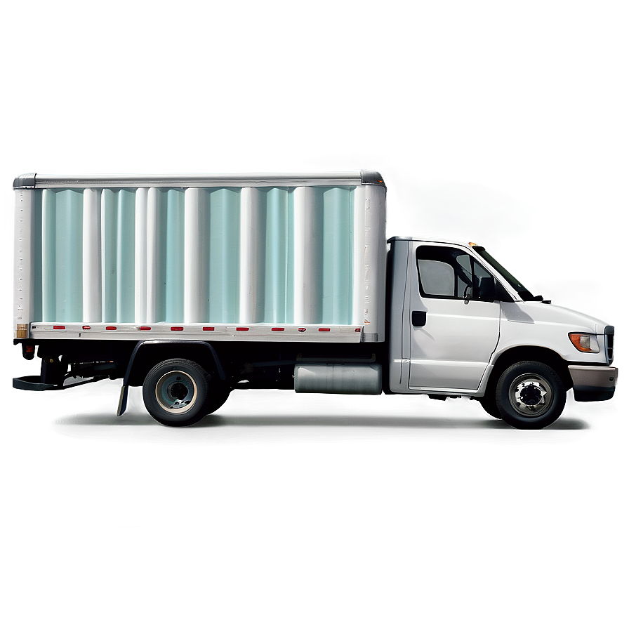 Realistic Box Truck Rendering Png 65