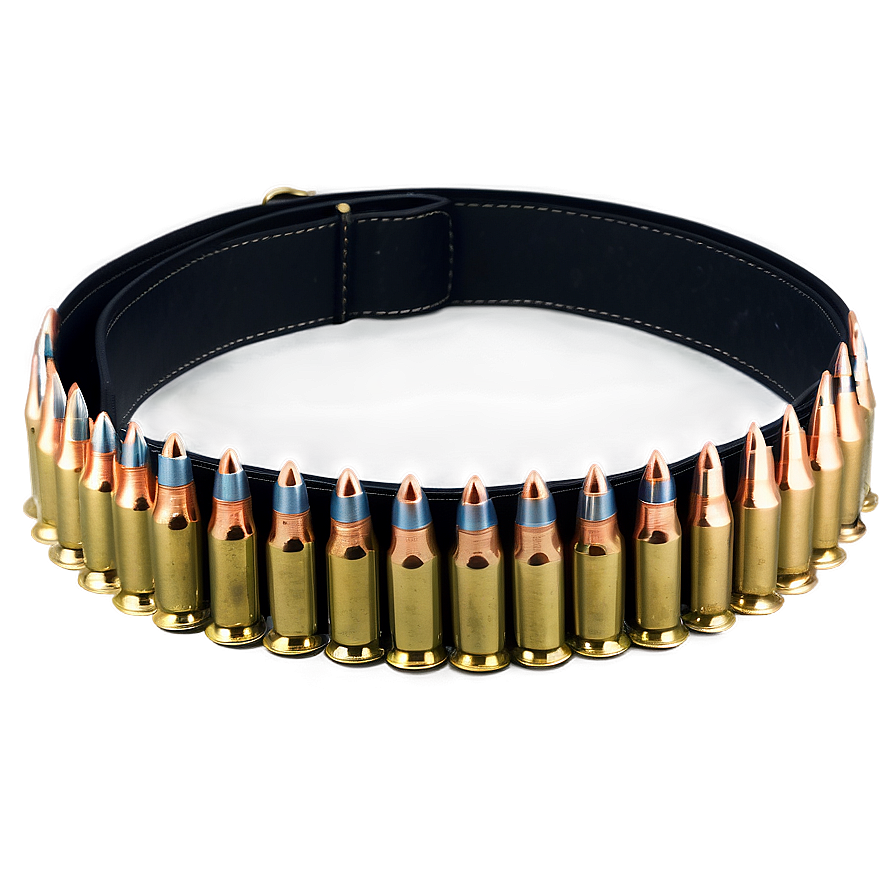 Realistic Bullet Belt Png 06272024