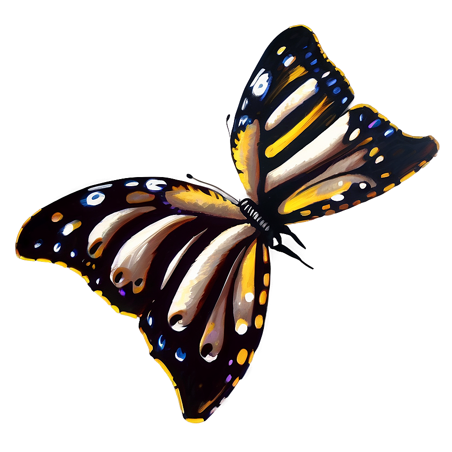 Realistic Butterfly Drawing Png 85