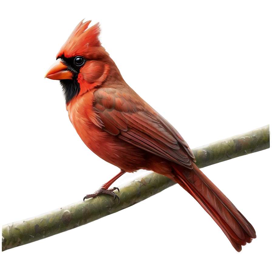 Realistic Cardinal Drawing Png Sni