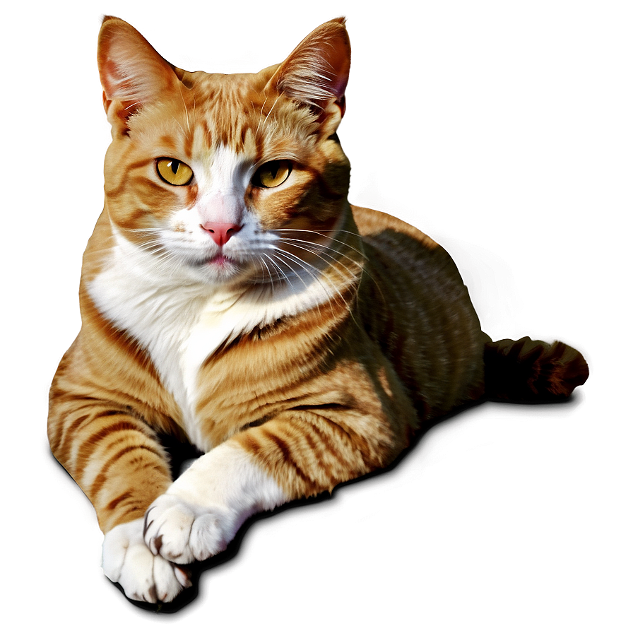 Realistic Cat Portrait Png B