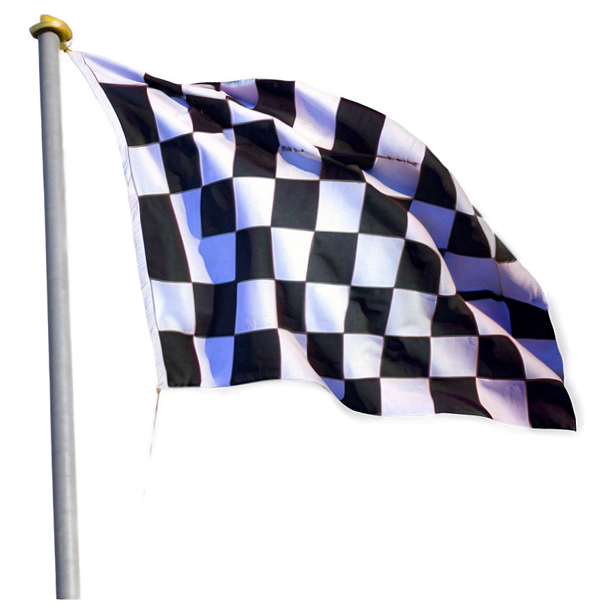 Realistic Checkered Flag Design Png Rvd94