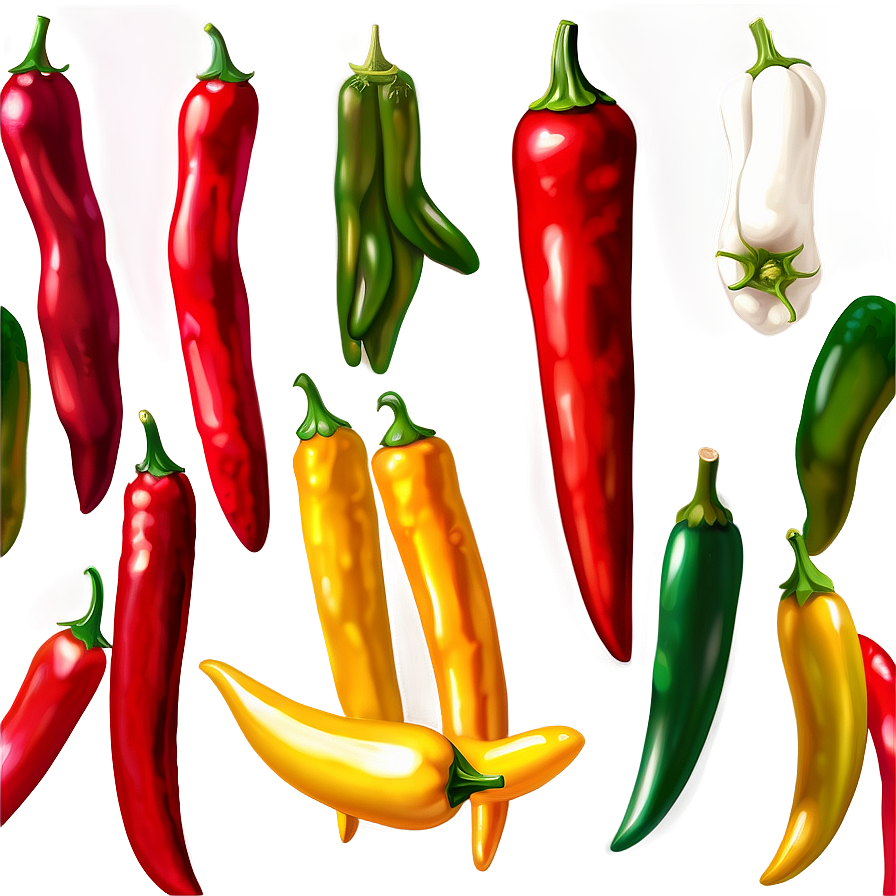 Realistic Chili Pepper Art Png 06122024