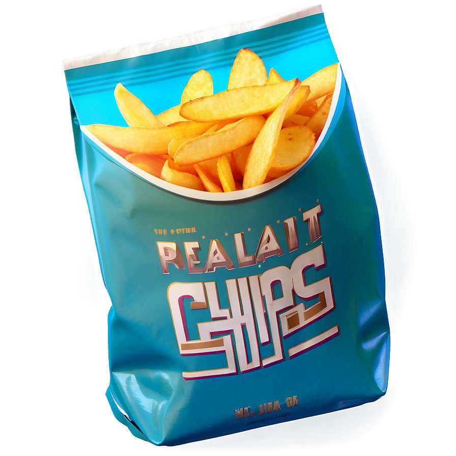 Realistic Chips Bag Png 4