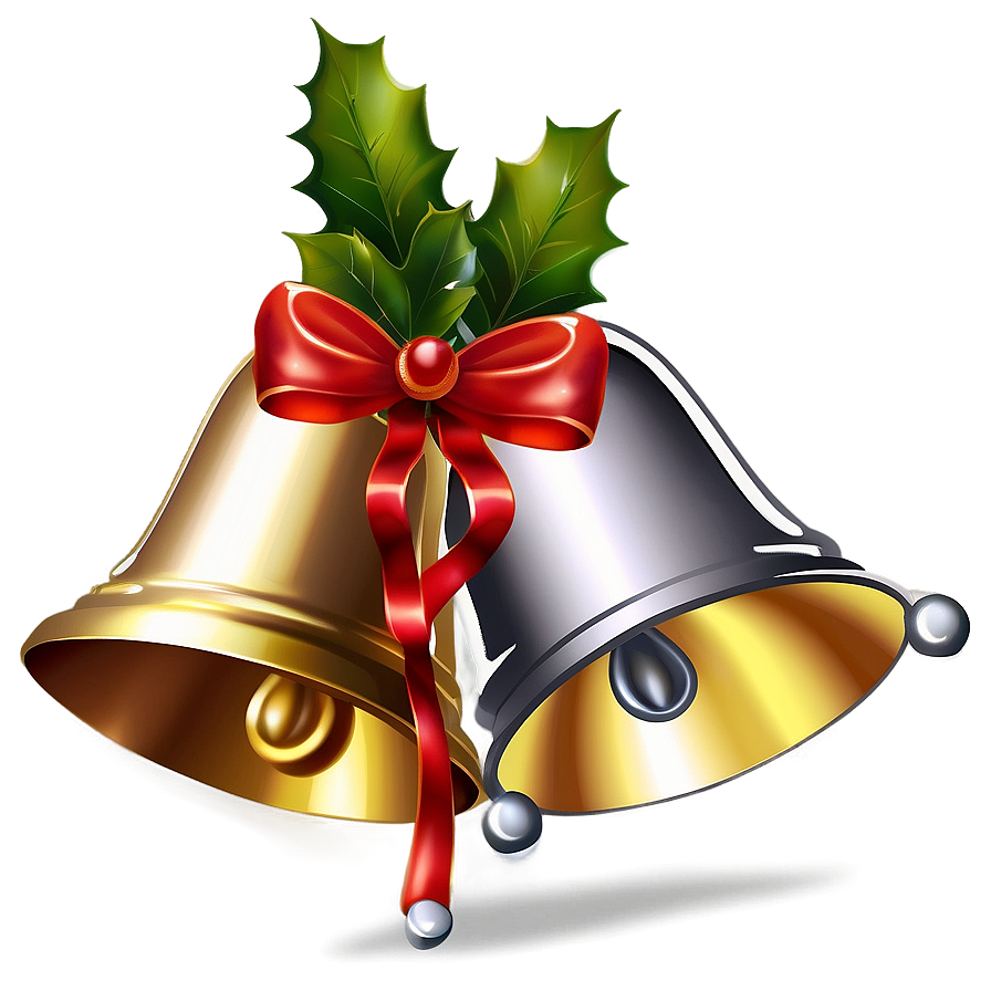 Realistic Christmas Bells Png 06122024