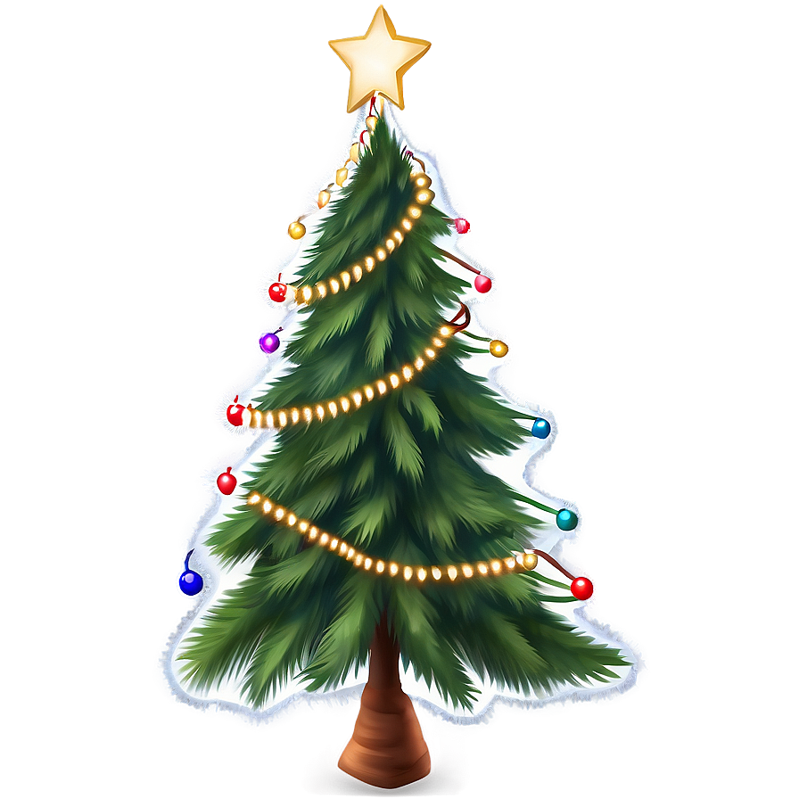 Realistic Christmas Tree Transparent Design Png 05262024