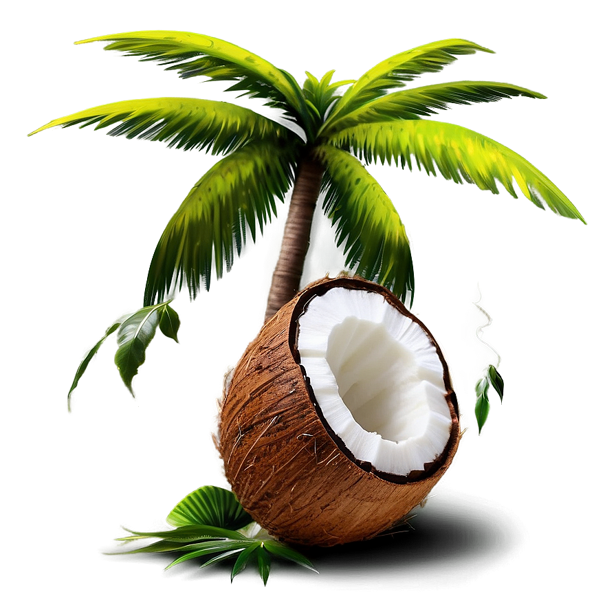 Realistic Coconut Tree PNG 06202024 PNG image with a transparent background, free high-resolution download