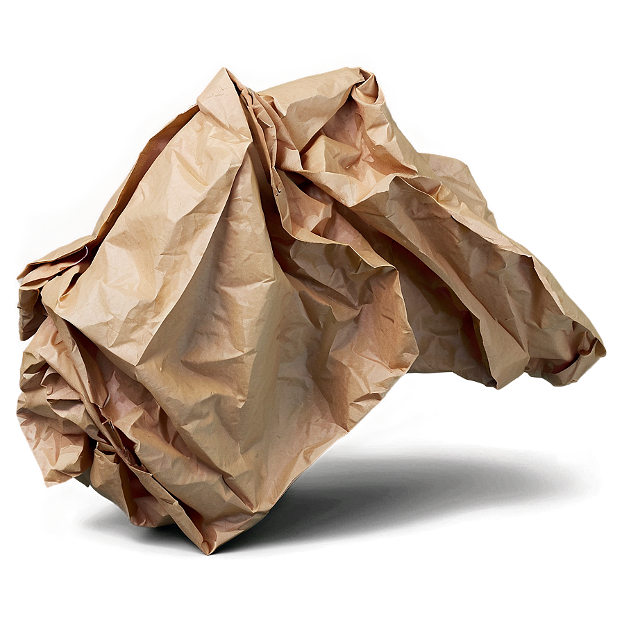 Realistic Crumpled Paper Png 06282024