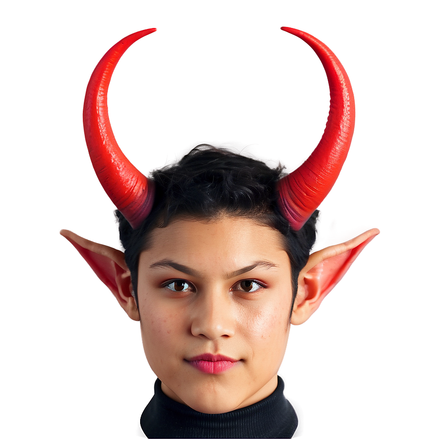 Realistic Devil Horns PNG opr PNG with transparent background